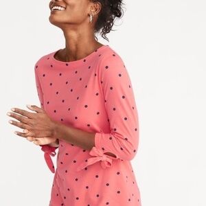 *OLD NAVY* Pink x Blue Long Sleeve 3/4 Sleeve Size Small